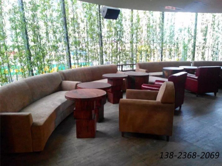 吧臺(tái)吧椅|酒吧家具工程案例展示圖！