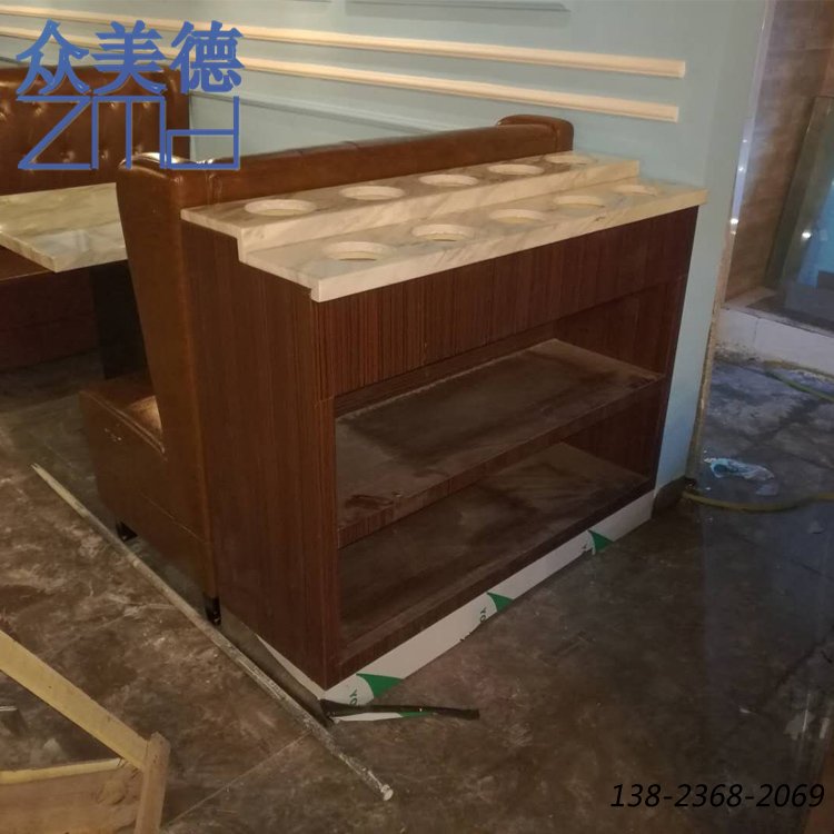 火鍋調(diào)料臺，大理石醬料臺，定制調(diào)味桌